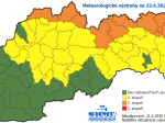 SHMÚ: Upozorňuje na dážď, pre Žilinský a Prešovský kraj platí výstraha 2. stupňa