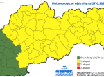 SHMÚ: Väčšinu Slovenska zasiahnu búrky aj počas soboty