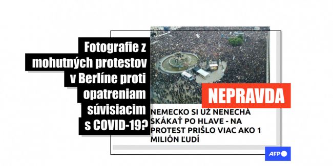 HOAX: Protest v Berlíne - fotografie vytrhnuté z kontextu