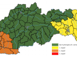 Povodne sa môžu vyskytnúť vo viacerých okresoch Slovenska