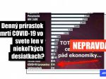 HOAX: Na Facebooku sa objavili nepravdivé štatistiky o úmrtiach na COVID-19