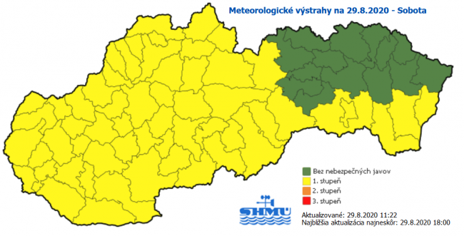 V sobotu treba počítať s búrkami, horúčavami aj s vetrom na horách