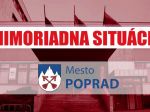 Mesto Poprad vyhlásilo mimoriadnu situáciu