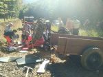 Pri prevrátení malotraktora zahynula jedna osoba