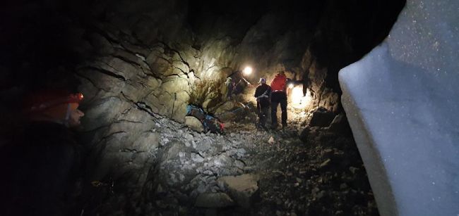 Večerná pomoc turistom v masíve Gerlachu