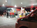 Opitý kamionista na benzínke narazil do stojana na tankovanie