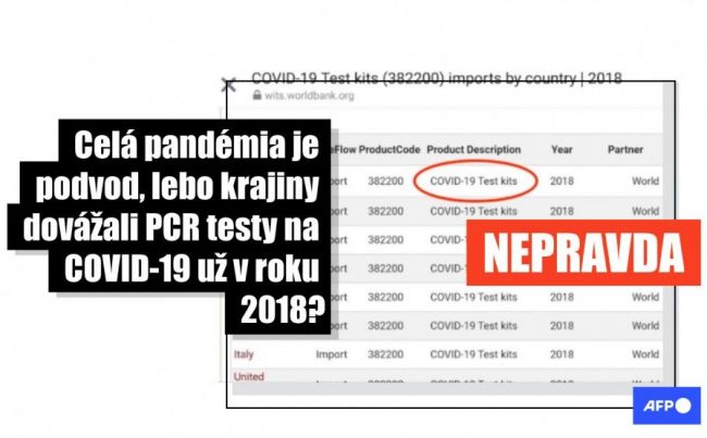 Pandémia nie je podvod a krajiny nenakupovali test na COVID-19 v roku 2018