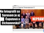 HOAX: Na fotografii s Georgeom Sorosom nie je Čaputová ani Cichanovská