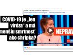 HOAX: Smrtnosť ochorenia COVID-19 nie je nižšia ako smrtnosť chrípky