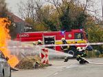 Bratislavskí hasiči zasahujú pri požiari plynovej prípojky