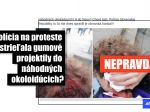 HOAX: Mladíka na proteste 17. novembra nezasiahol policajný gumový projektil