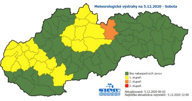 SHMÚ upozorňuje na vietor v horských oblastiach a na západe Slovenska