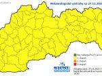 SHMÚ: V nedeľu večer prinesie počasie viacero výstrah