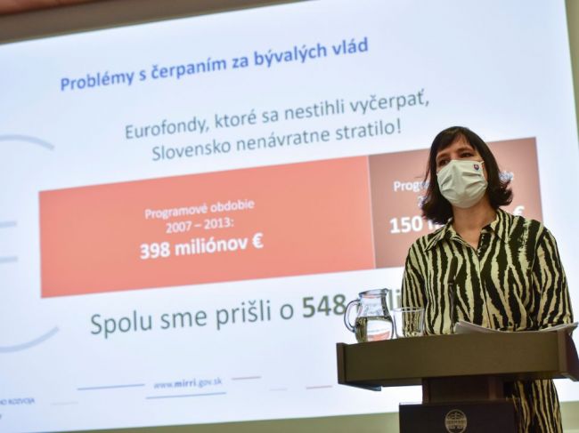 Remišová predloží novelu, ktorá má byť treťou vlnou zjednodušenia eurofondov