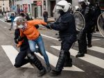 V Bruseli zadržali počas nepovolenej demonštrácie 500 ľudí
