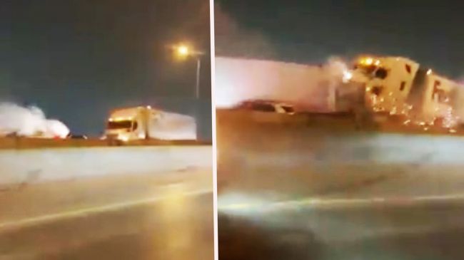 Video: Vyše 100 áut sa zrazilo na diaľnici, kamera zachytila rútiaci sa kamión