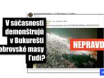 V Bukurešti sa nekonajú masové protesty, zdieľaná snímka je z roku 2017