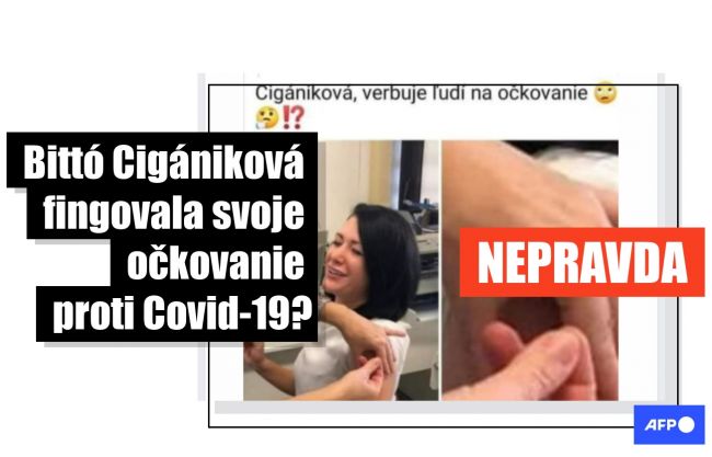 Poslankyňa NR SR Jana Bittó Cigániková nefingovala svoje očkovanie