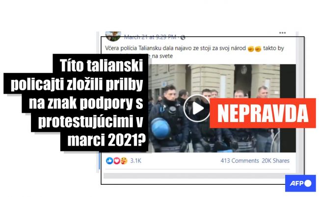 Slováci zdieľali hoax, video s policajtmi je z roku 2013