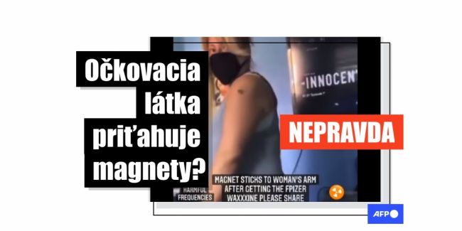 Miesto vpichu po vakcíne nepriťahuje magnet, ide o hoax