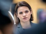 Bieloruská opozičná politička Sviatlana Cichanovská pricestovala do Prahy