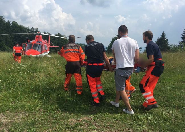 Na Dobšinskom kopci zasahovali počas pretekov leteckí záchranári