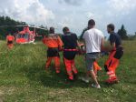 Na Dobšinskom kopci zasahovali počas pretekov leteckí záchranári