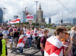 Bielorusi vo Varšave protestovali proti politickým represiám vo svojej vlasti