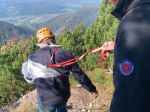 Pod vrchom Suchý si poranil rameno nemecký turista
