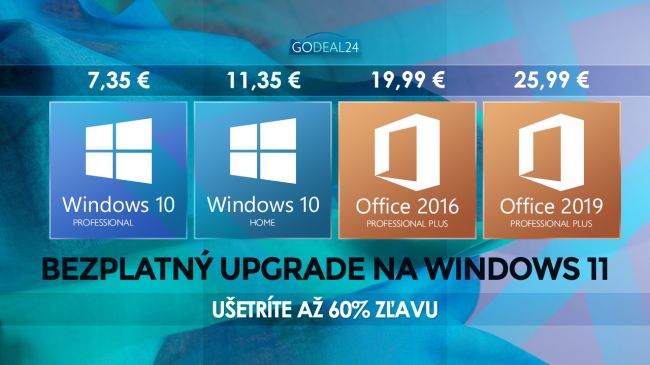 Bezplatná aktualizácia systému Windows 11. Jeseň plná výpredajov: Windows 10 Pro od 5,67 €