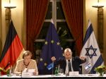 Merkelová v Izraeli pripomenula, aby sa nezabúdalo ani na práva Palestínčanov