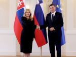 Čaputová a slovinský prezident Pahor diskutovali o rozšírení EÚ i zmene klímy
