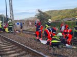 Vlak sa zrazil s autom: Na mieste zasahoval vrtuľník