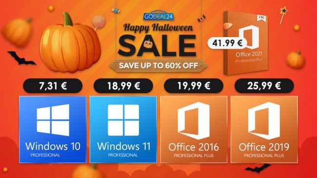 Počas Halloweenskeho výpredaja Godeal24 upgradujte na Windows 11 lacno!