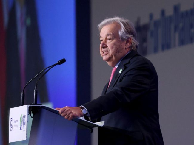 Guterres: Lídri na COP26 musia konať, aby "zachránili ľudstvo"