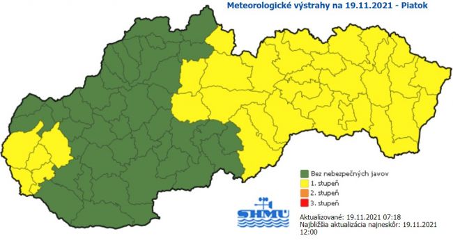 SHMÚ: Na horách i na západe môže byť veterno, na východe hmla