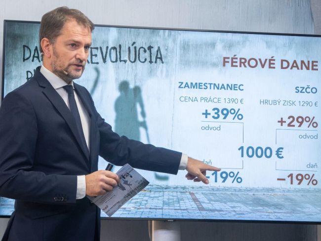Matovič predstavil ďalšiu časť reformy, chce férové dane pre SZČO a zamestnancov