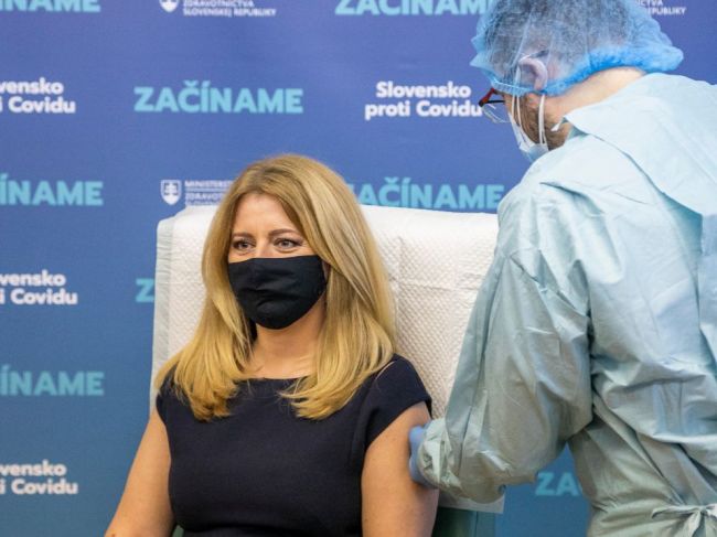 Čaputová dostala tretiu dávku vakcíny proti ochoreniu COVID-19