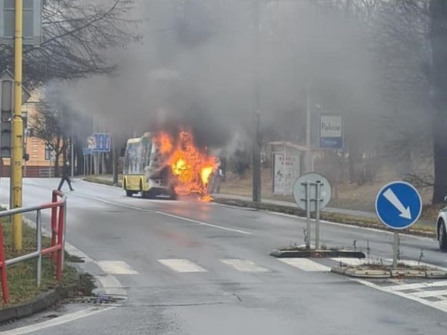 V Prešove horel autobus