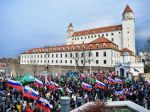 Pred NR SR sa protestovalo proti dohode s USA