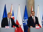 Morawiecki: Putin chce rozbiť NATO, Johnson: Silný štát nesmie šikanovať susedov