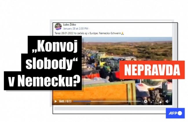 HOAX: Video zachytáva protest nemeckých farmárov, nie kanadský Konvoj slobody