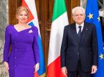 Čaputová sa v Ríme stretla s talianskym prezidentom Mattarellom