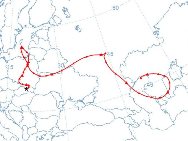 SHMÚ: Nad Slovensko sa dostal prach od Kaspického mora
