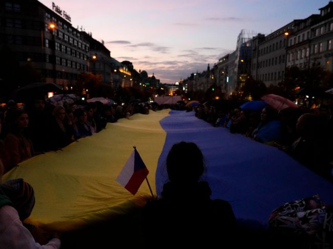 V Prahe sa opäť konali protesty proti ruským útokom na ukrajinské mestá