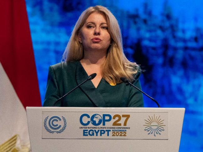 Čaputová na COP27: Slovensko patrí medzi zodpovednejšie štáty pri zelenej transformácii