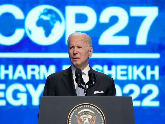 Biden pricestoval na COP27, pochválil Egypt za postoj k Ukrajine