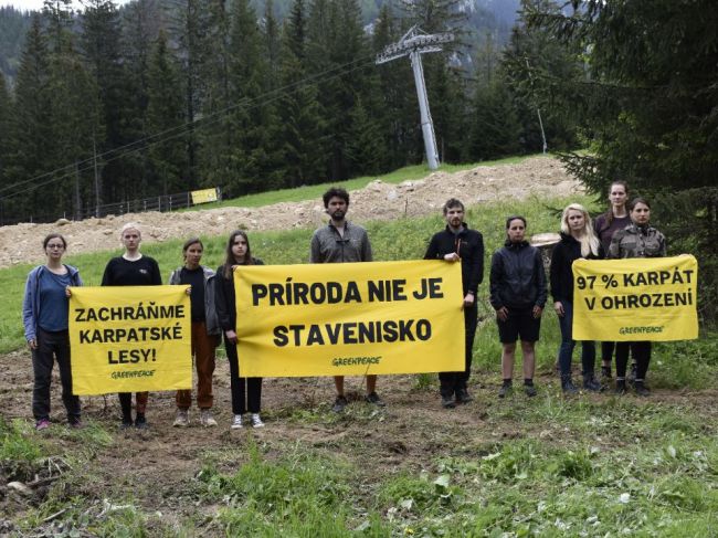 Greenpeace na proteste v Demänovskej doline žiadal vyššiu ochranu lesov