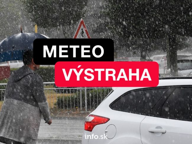 Viaceré okresy sa nevyhnú silným zrážkam, SHMÚ vydal výstrahu