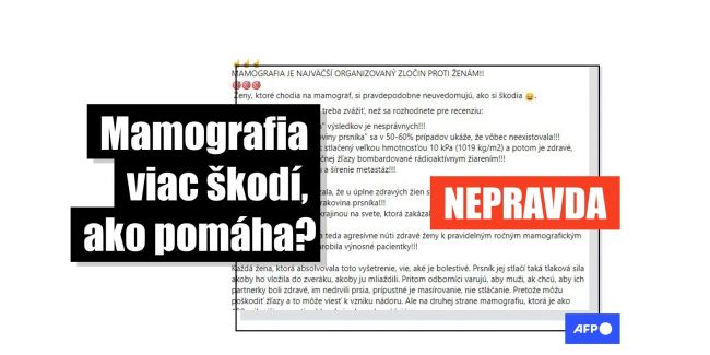 HOAX: Nie je pravda, že mamografia viac škodí, ako pomáha